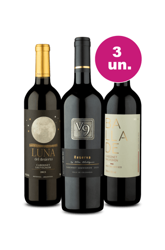 Kit 3 - Cabernet Sulamericano por R$99