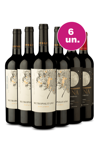 Kit 6 - Vinhos Incríveis por R$199