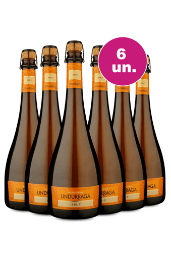 Kit 6 - Espumante Undurraga Brut - Live WE