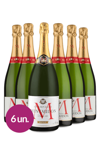 Kit 6 - Champagne - Montaudon 5+1 - Francês Estrela Exclusivo