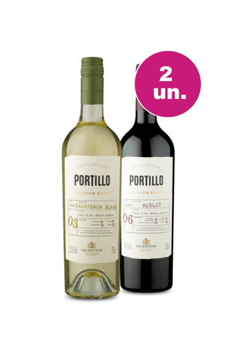 Kit 2 - Portillo Sauvignon Blanc e Portillo Merlot