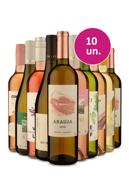 Kit 10 - Refrescantes Destaques da Black Wine - R$25,40 por Garrafa - Exclusivo WE