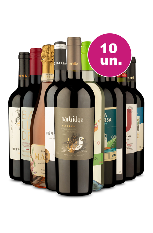 Kit 10 - Vinhos Sensacionais por R$34,90 por Garrafa - Oferta Absurda