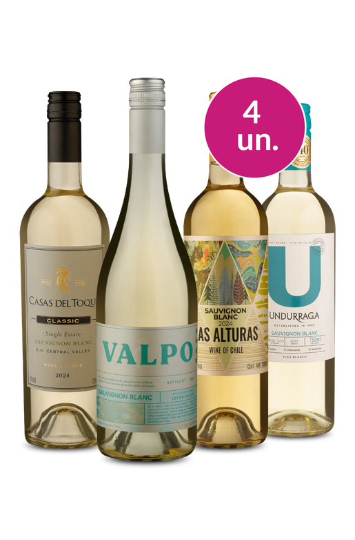 Kit 4 - Sauvignon Blanc para o verão - Exclusivo We
