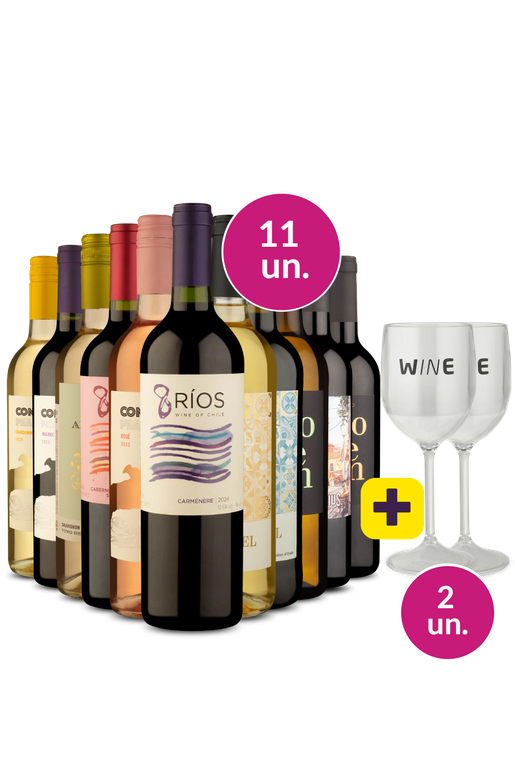 Kit 13 - Variedade + Par de Taças de Acrílico Grátis