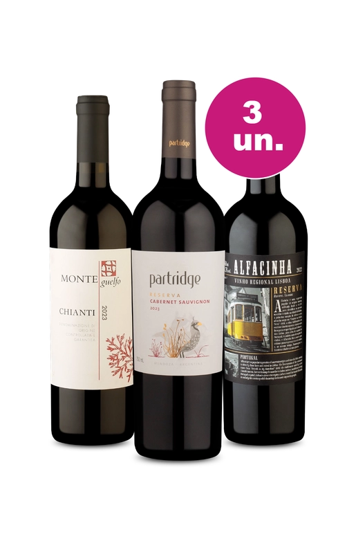 Kit 3 - Tintos Renomados - Oferta Absurda