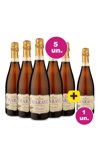Kit 5 + 1  - Espumante Maraví Moscatel + 1 garrafa de brinde - Exclusivo WE