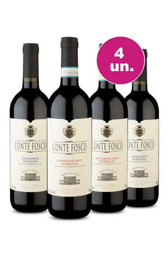 Kit 4 - Conte Fosco Degustação - Exclusivo WE