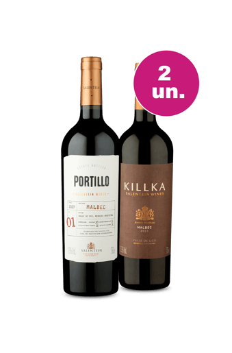 Kit 2 - Encontro de Campeões: Portillo Malbec e Salentein Killka Malbec