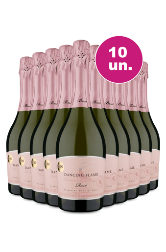 Kit 10 - Espumante Dancing Flame Brut Rosé