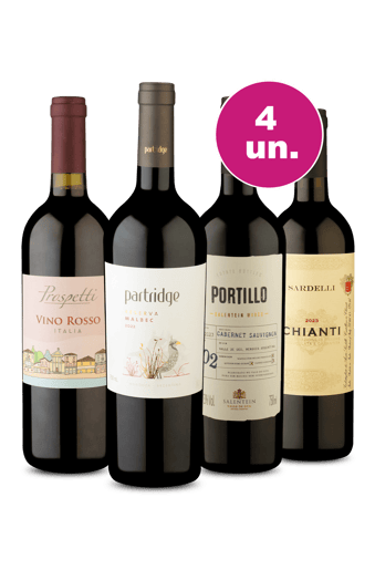 Kit 4 por 199 - Tintos de Classe