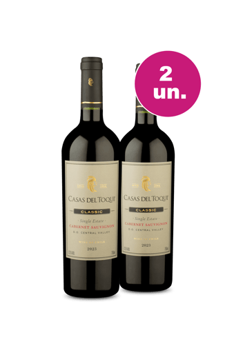 Kit 2 - Casas Del Toqui Single Estate Cabernet Sauvignon - Oferta Insana