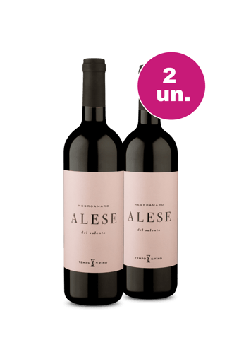 Kit 2 - Alese I.G.T Salento Negroamaro - Oferta Insana IZ