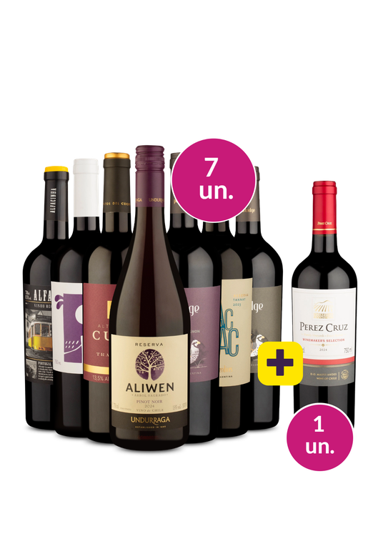 Kit 7 - Tintos Imperdíveis + Pérez Cruz Grátis - Oferta Absurda