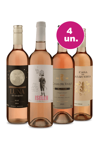 Kit 4 por R$149 - Top Vinhos Rosé