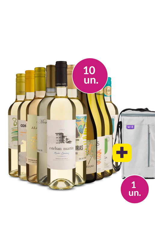 Kit 10 - Brancos + Bolsa p/ 3 garrafas Grátis - Exclusivo We