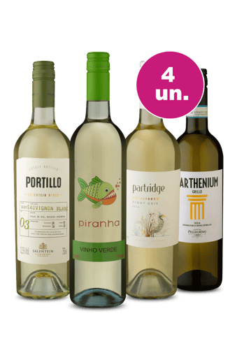 Kit 4 por 199 - Vinhos Brancos de Qualidade
