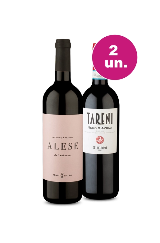 Kit 2 - Encontro de Campeões: Alese Salento e Tareni Sicilia Nero D´Avola