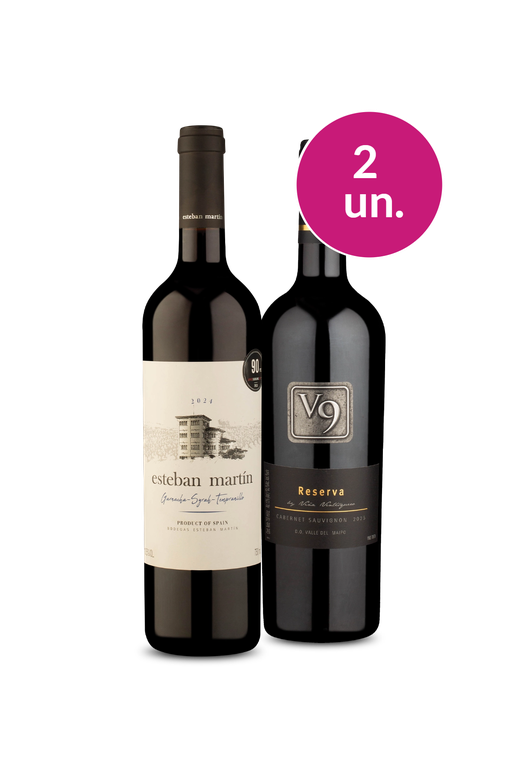 Kit 2 - V9 Cabernet e Esteban Martín - Oferta Absurda
