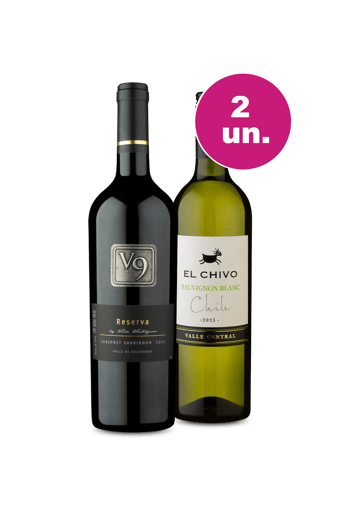 Kit 2 - V9 Reserva e El Chivo Blanc