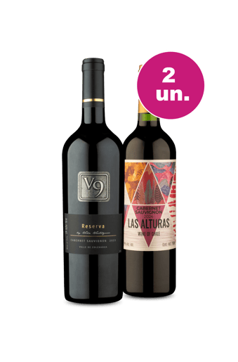 Kit 2 - V9 Reserva e Las Alturas Cabernet - Oferta Insana