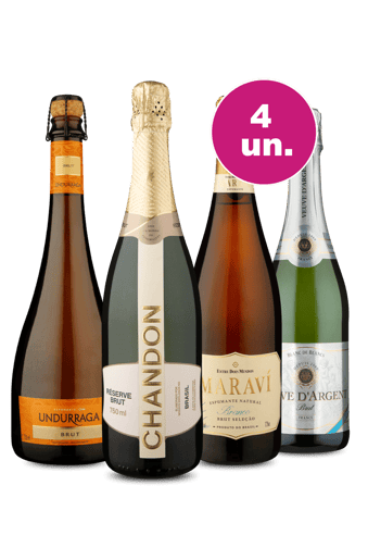 Kit 4 - Espumantes Renomados - Oferta Insana