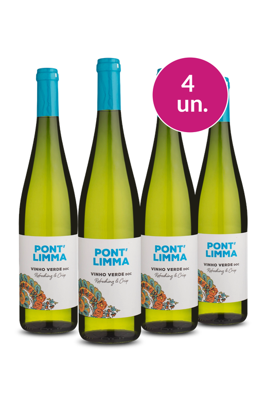 Kit 4 - Pont Limma Branco D.O.C. Vinho Verde 2024 - Exclusivo We
