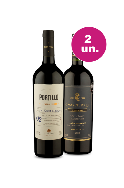 Kit 2 - América do Sul em Vinícolas Renomadas - Oferta Insana