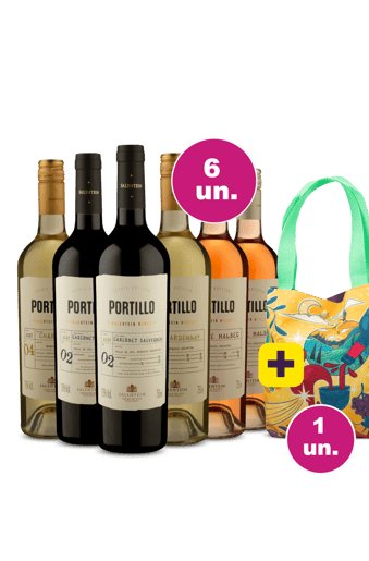 Kit 6 - Portillo Valle de Uco Mistos + Bag Estampada Grátis