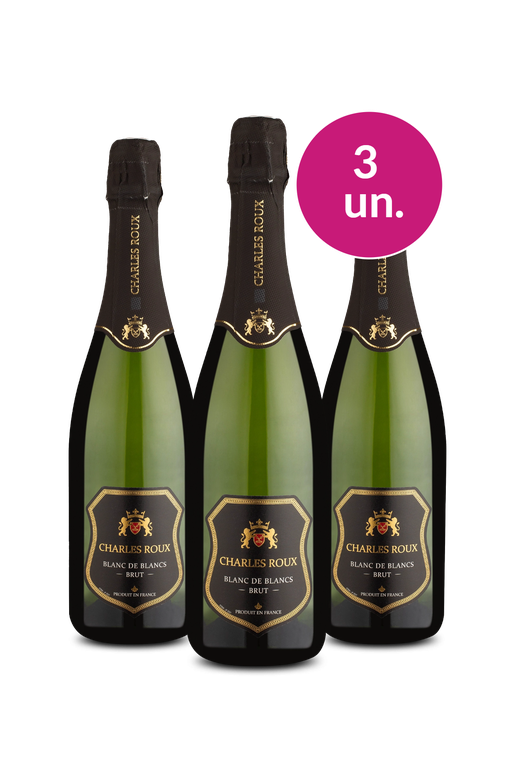 Kit 3 - Espumante Charles Roux Blanc De Blancs Brut - Exclusivo We