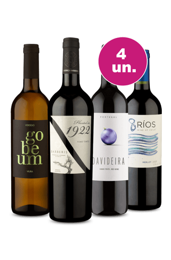 Kit 4 - Volta Ao Mundo por R$27,90 Por Garrafa
