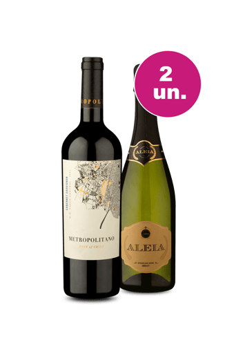 Kit 2 - Metropolitano e Espumante Aleia Brut - Spoiler IZ