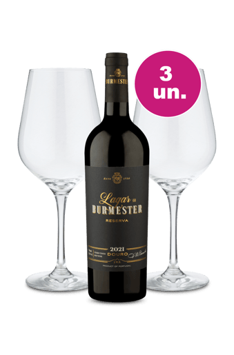 Kit Especial - Lagar de Burmester e Par de Taças de Cristal
