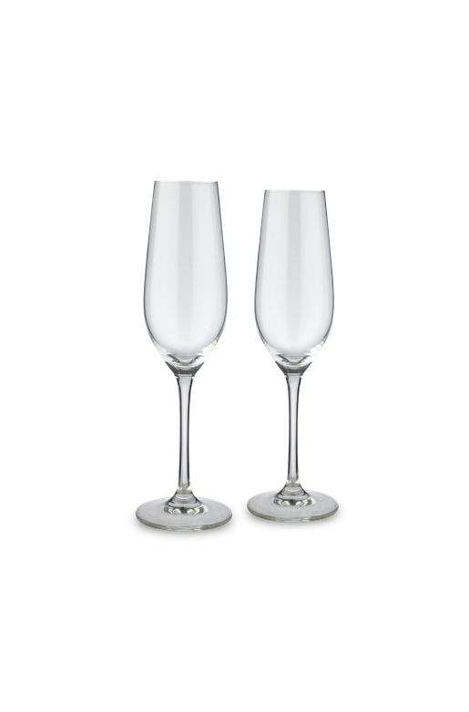 Par de Taças de Cristal Espumante