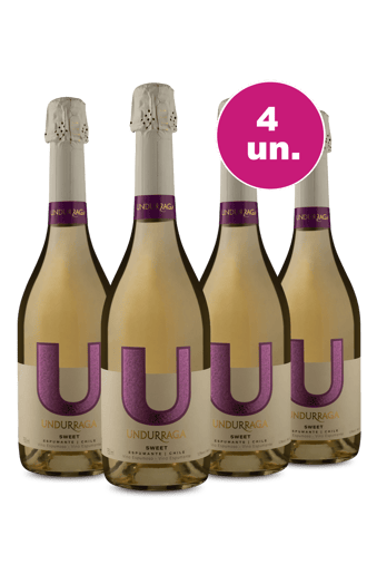 Kit 4 - Espumante U By Undurraga Sweet - Exclusivo We
