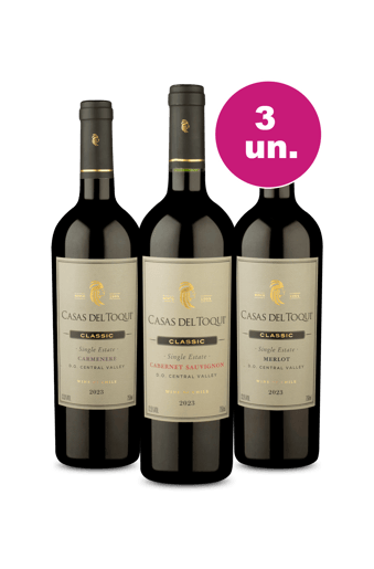 Kit 3 - Casas Del Toqui Single Estate - Exclusivo WE