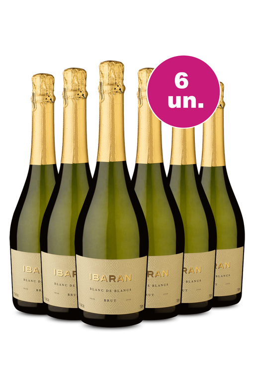 Kit 6 - Espumante Ibaran Blanc de Blancs Brut - Exclusivo We