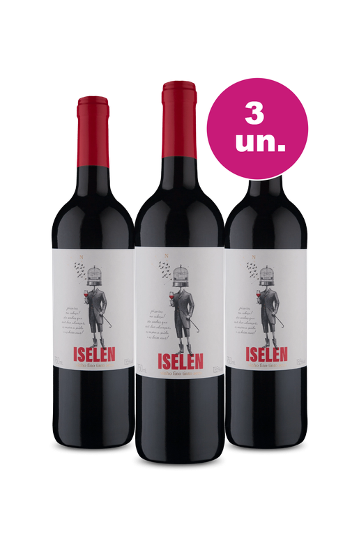 Kit 3 - Iselen Tinto por R$99 - Oferta Absurda Black Wine