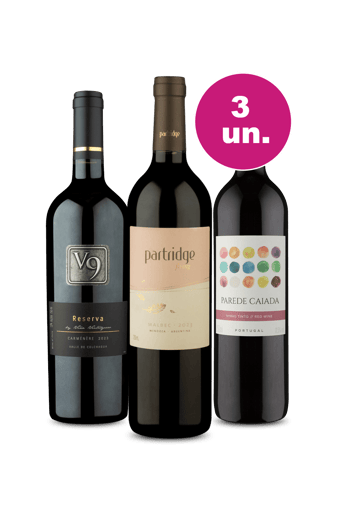 Kit 3 - Tintos Renomados por R$99