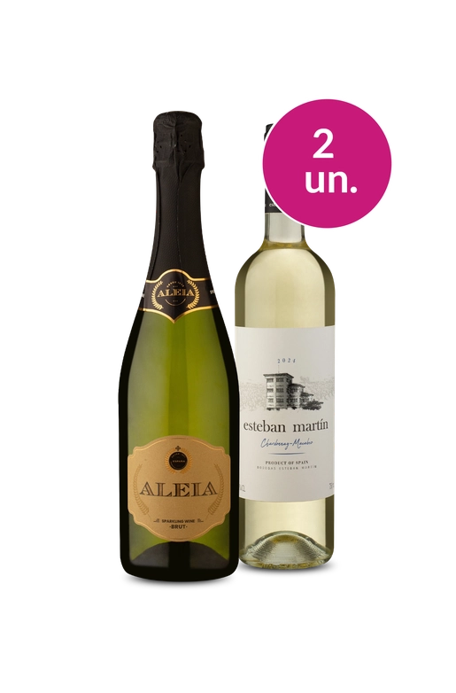 Kit 2 - Espumante Aleia e Esteban Martín - Oferta Absurda