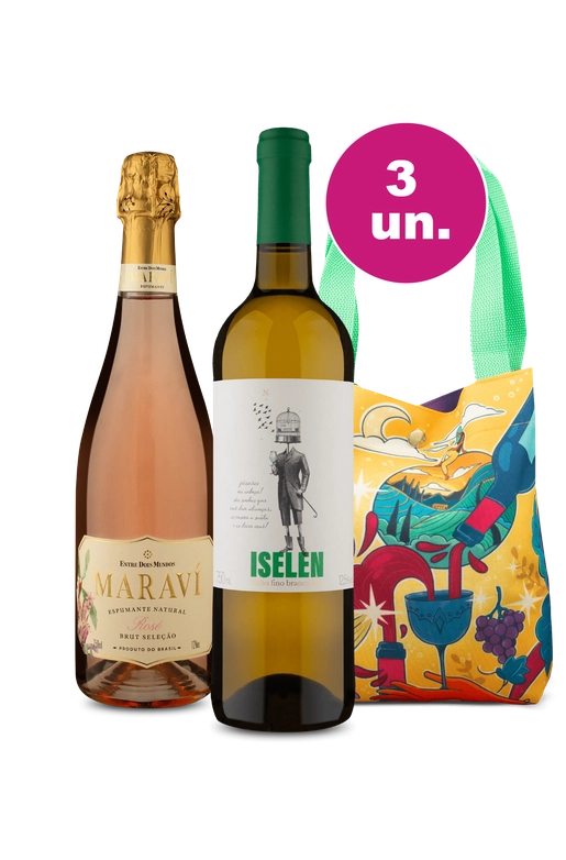 Kit Especial de Verão - Refrescantes + Bag Estampada Wine