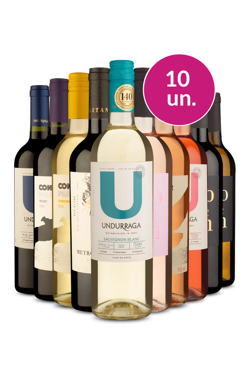 Kit 10 - Mix de Vinhos por 29 a garrafa - Exclusivo We