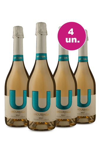 Kit 4 - Espumante U By Undurraga Brut - Exclusivo We