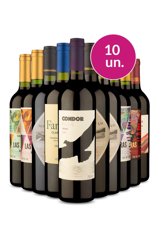 Kit 10 - Tintos de Fevereiro - R$24,90 Por Garrafa - Oferta Absurda