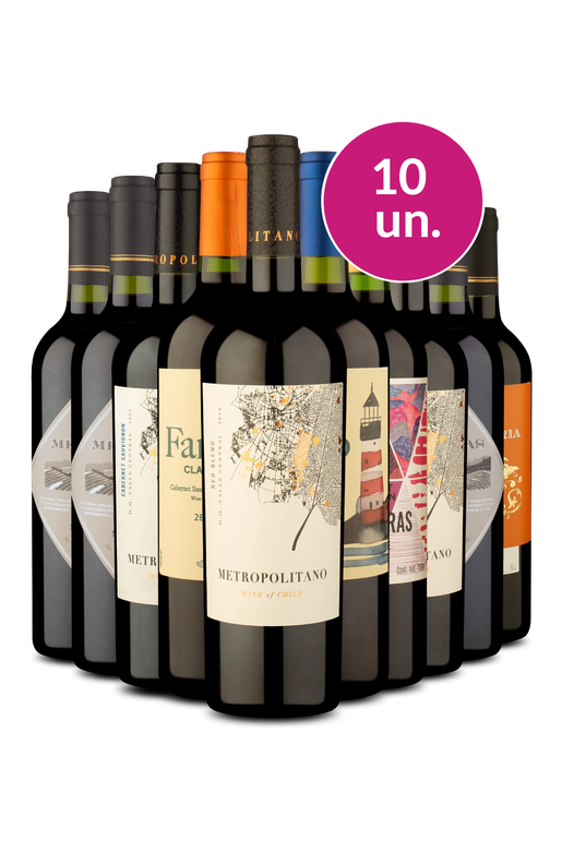 Kit 10 - Tintos Secos por R$ 25 a garrafa - Exclusivo We