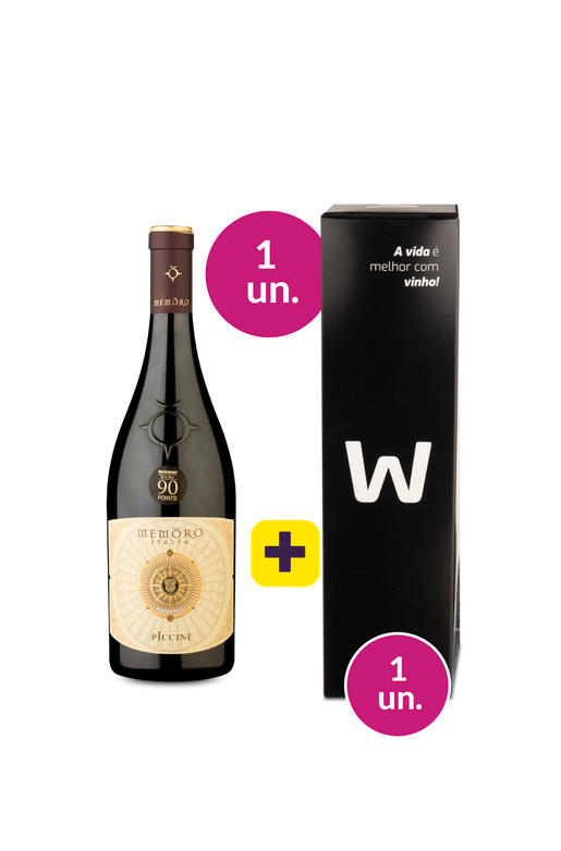 Kit 2 - Piccini Memoro Rosso + Caixa de Presente Wine - Exclusivo We