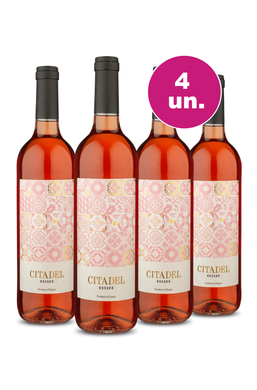 Kit 4 - Citadel Tempranillo Rosado - Black Wine