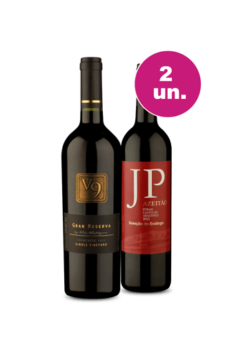 Kit 2 - V9 Gran Reserva e JP Azeitão por R$99