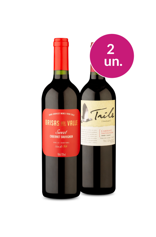 Kit 2 - Cabernet Sauvignon Suave - Oferta Absurda