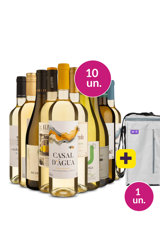 Kit 10 - Brancos + Bolsa p/ 3 garrafas Grátis - Exclusivo We